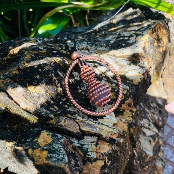 Tensor Pendant with Quartz