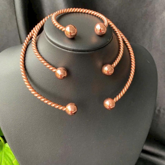 Lakhovsky Copper Ring Set