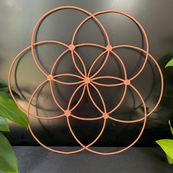 Tensor Flower of Life Wall Art (42cm) – Frequency 177MHz